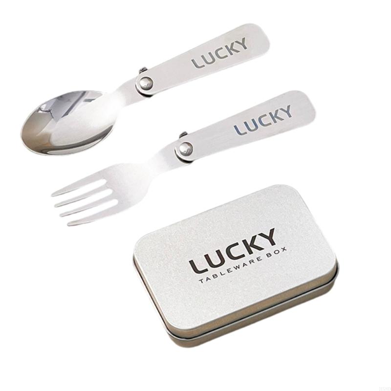 Camping Cooking And Cutlery Set - Folding Metal Camping Cutlery Set Portable