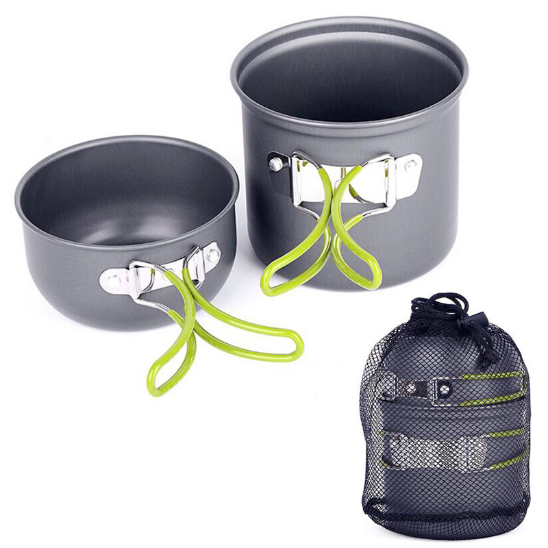Camping Cooking And Cutlery Set - Outdoor Portable Camping Cookware With Cutlery