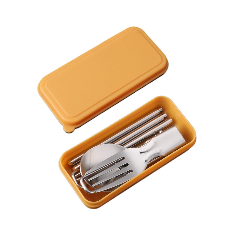 Camping Cooking And Cutlery Set - Mini Portable Stainless Steel Cutlery Set