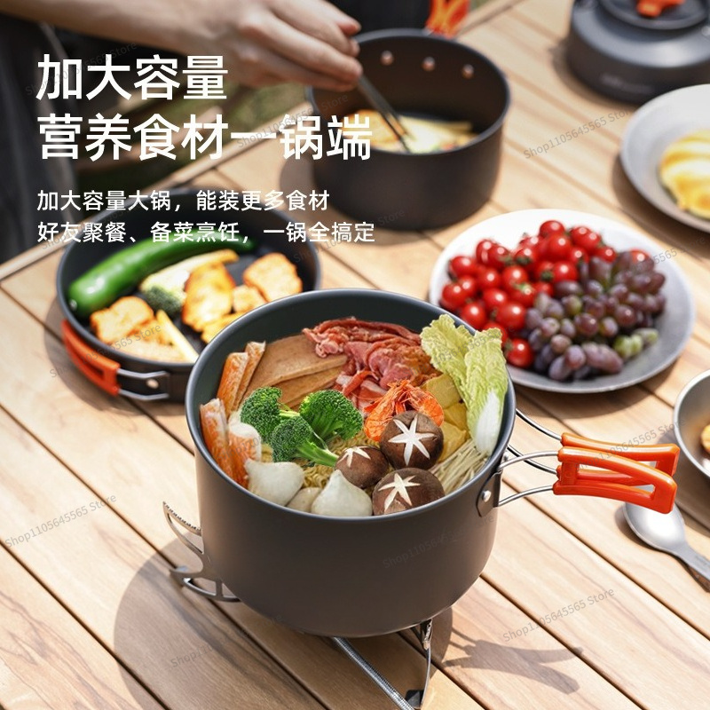 For Outdoor Camping Cookware 4 - Camping Cooking Set For 4 review and price