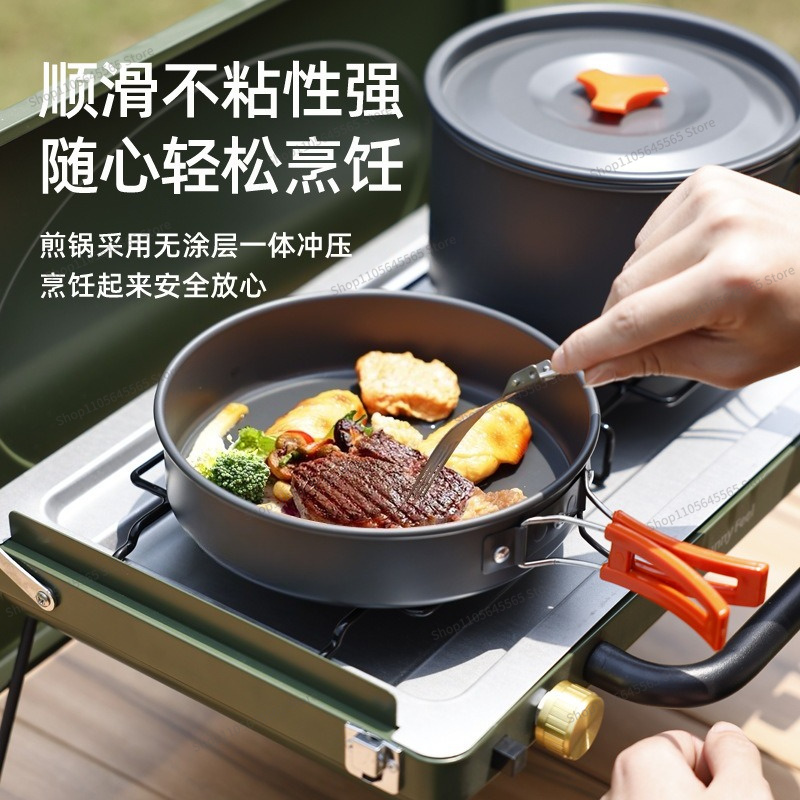 For Outdoor Camping Cookware 4 - Camping Cooking Set For 4 review and price