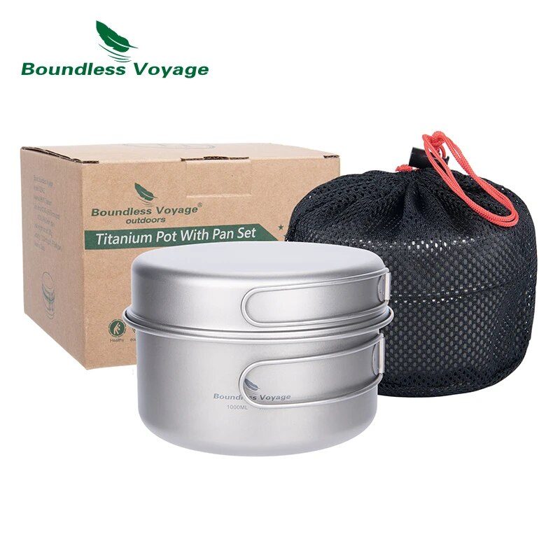 Boundless Voyage Titanium Pot  - Camping Cooking Set For 4 review and price