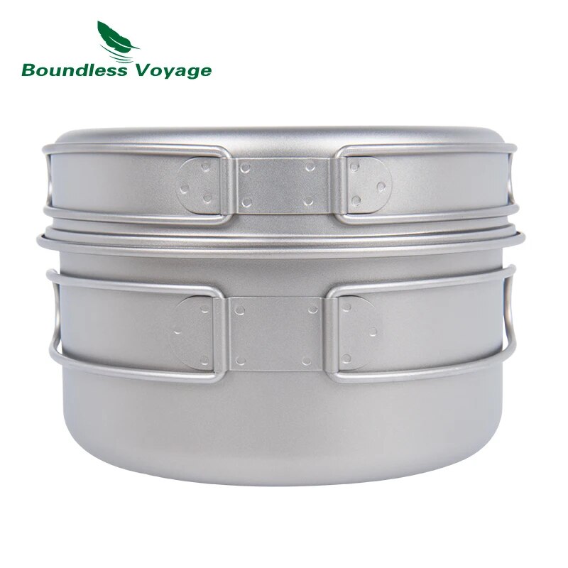 Boundless Voyage Titanium Pot  - Camping Cooking Set For 4 review and price