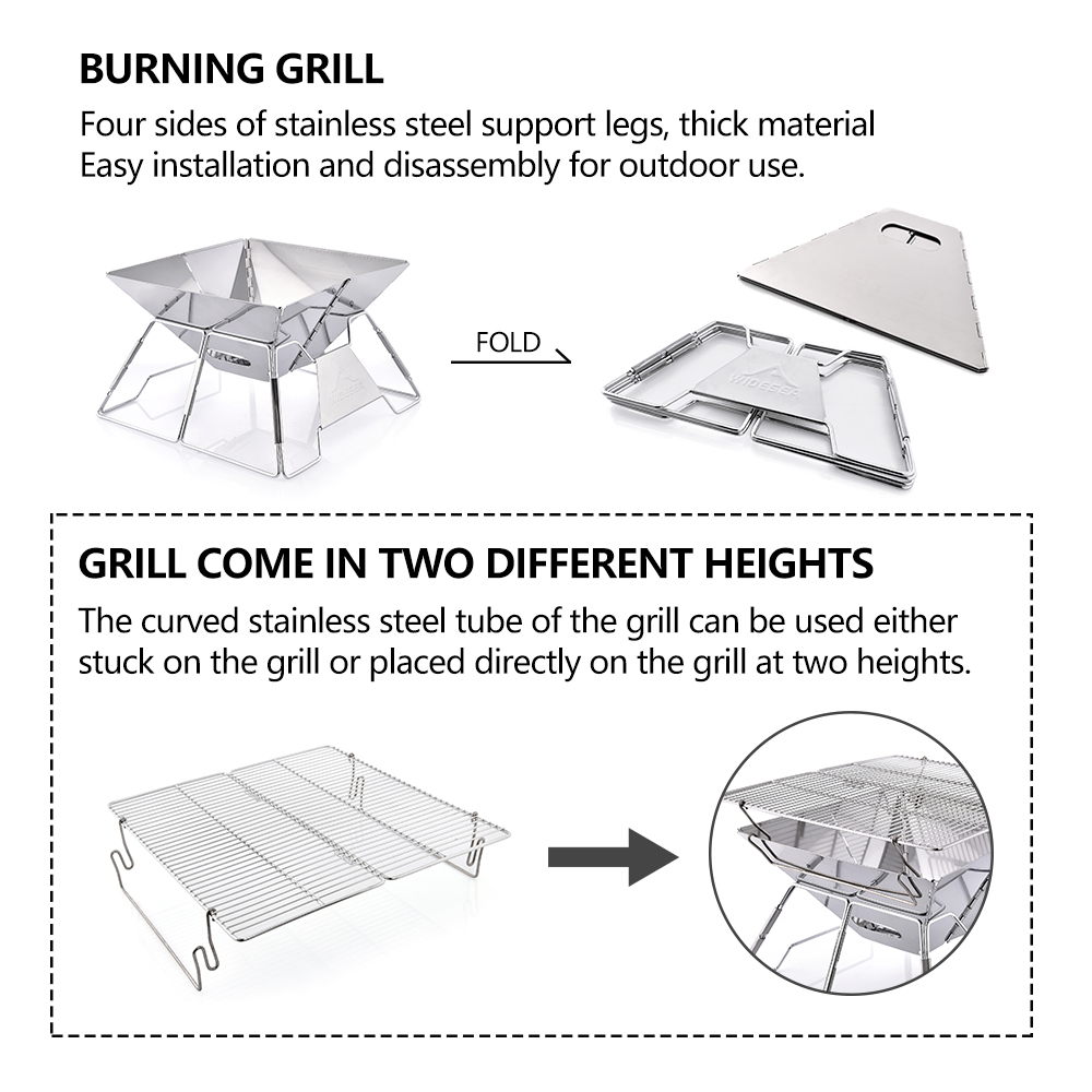 Widesea Windproof Wood-Burning - Camping Cooking Device review and price