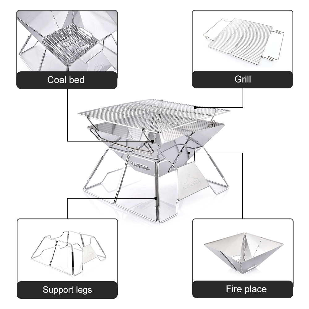 Widesea Windproof Wood-Burning - Camping Cooking Device review and price