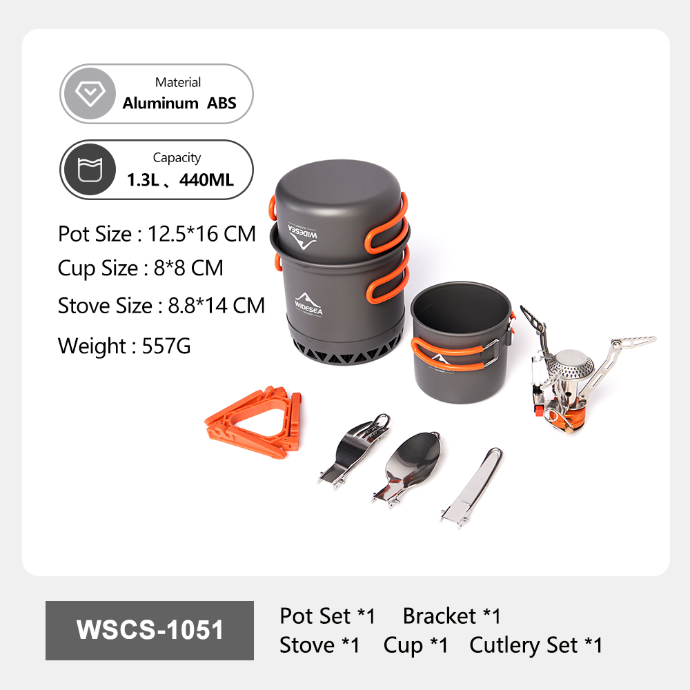 Widesea Portable Camping Cookw - Camping Cooking Set For 4 review and price