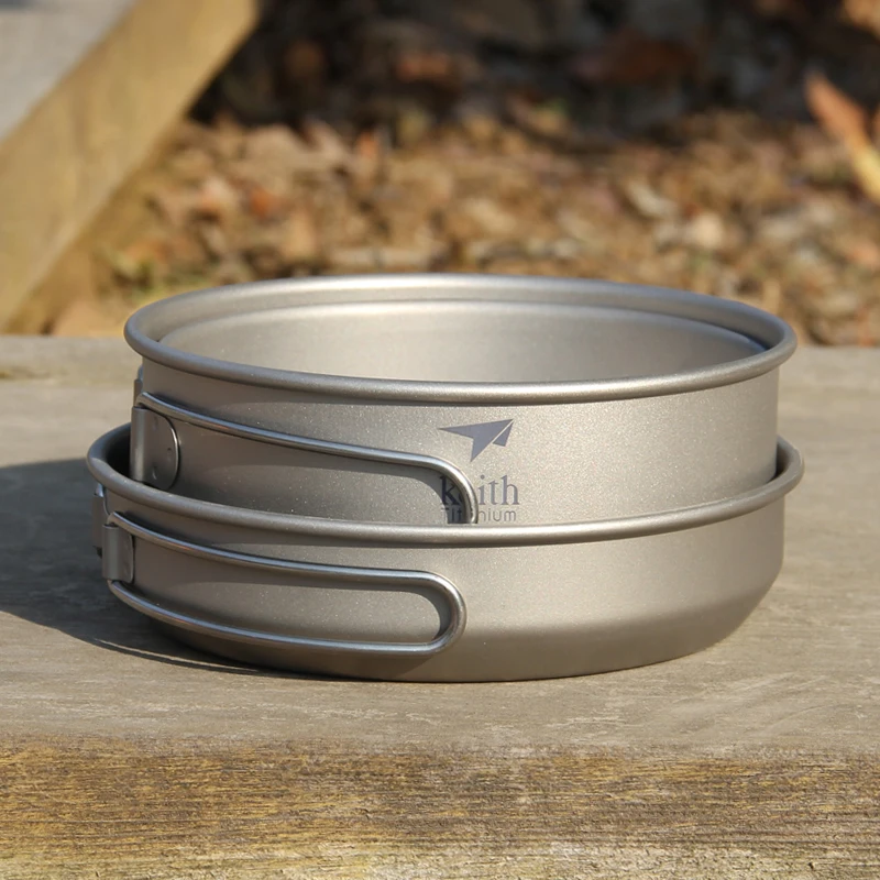 Keith 3PCS Titanium Cookware P - Camping Outdoor Cooking Set review and price