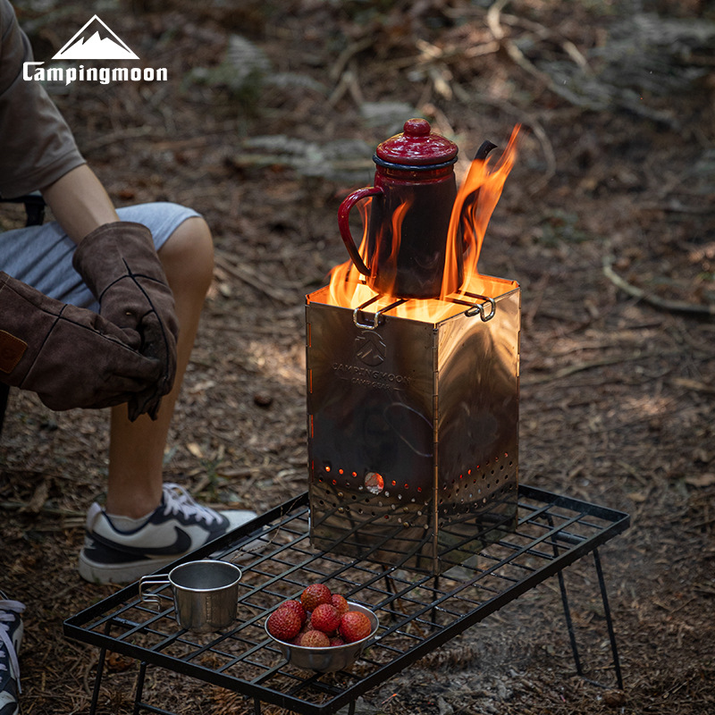 MT-18 CAMPINGMOON Foldable Por - Charcoal Chimney Starter review and price
