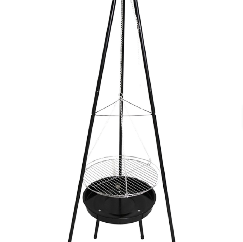 Heavy-Duty Tripod Hanging BBQ  - Camping Cooking Fire Stove review and price