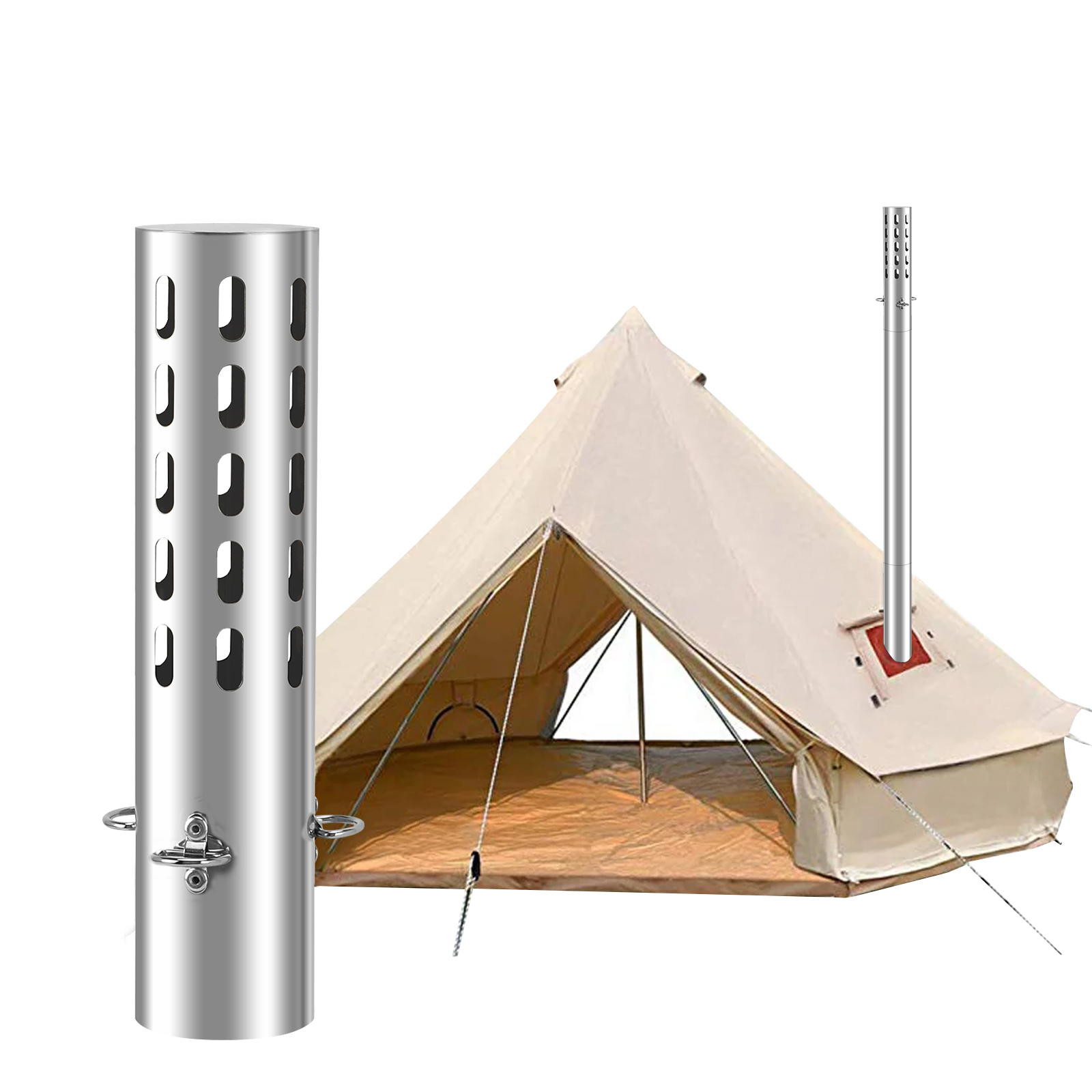 Camping Tent Stove Chimney Par - Charcoal Chimney Starter review and price