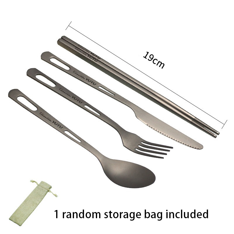 Titanium Tableware Set Camping - Camping Cooking And Cutlery Set review and price