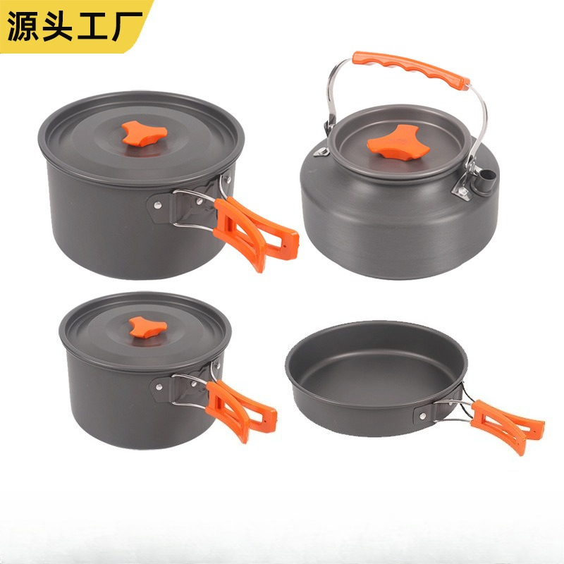 Portable Outdoor Cookware Set  - Camping Cooking Set For 4 review and price