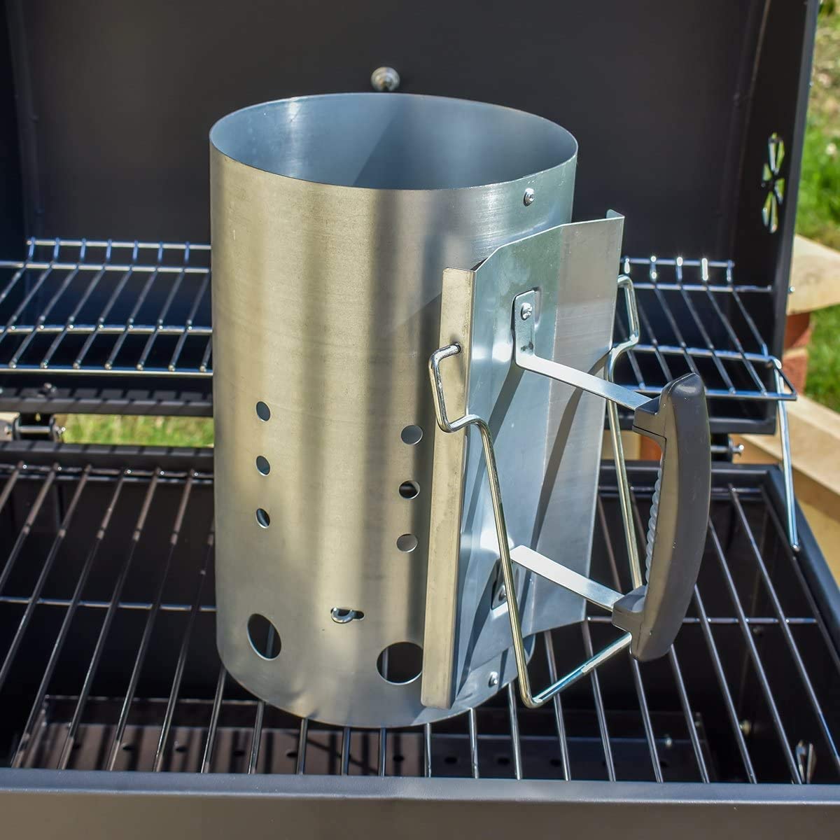 Chimney Starter with Safety Ha - Charcoal Chimney Starter review and price