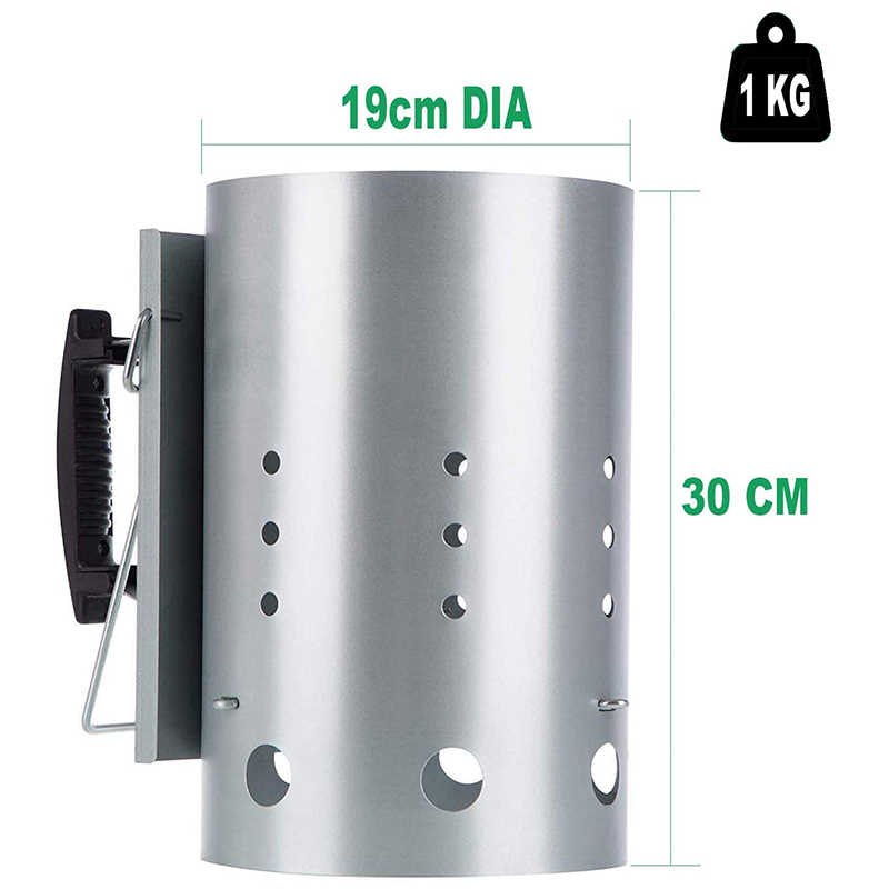 Chimney Starter with Safety Ha - Charcoal Chimney Starter review and price