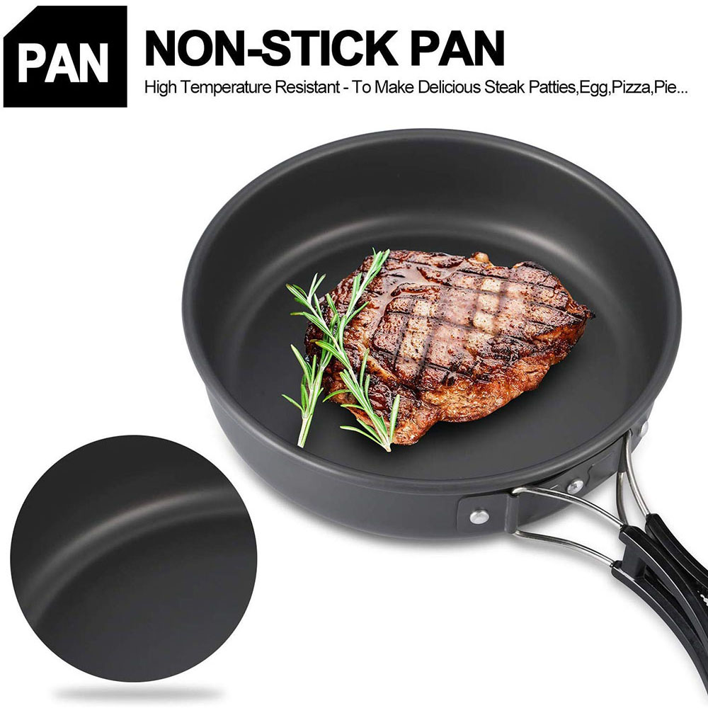 Outdoor Camping Cookware Set M - Camping Cooking Set For 4 review and price