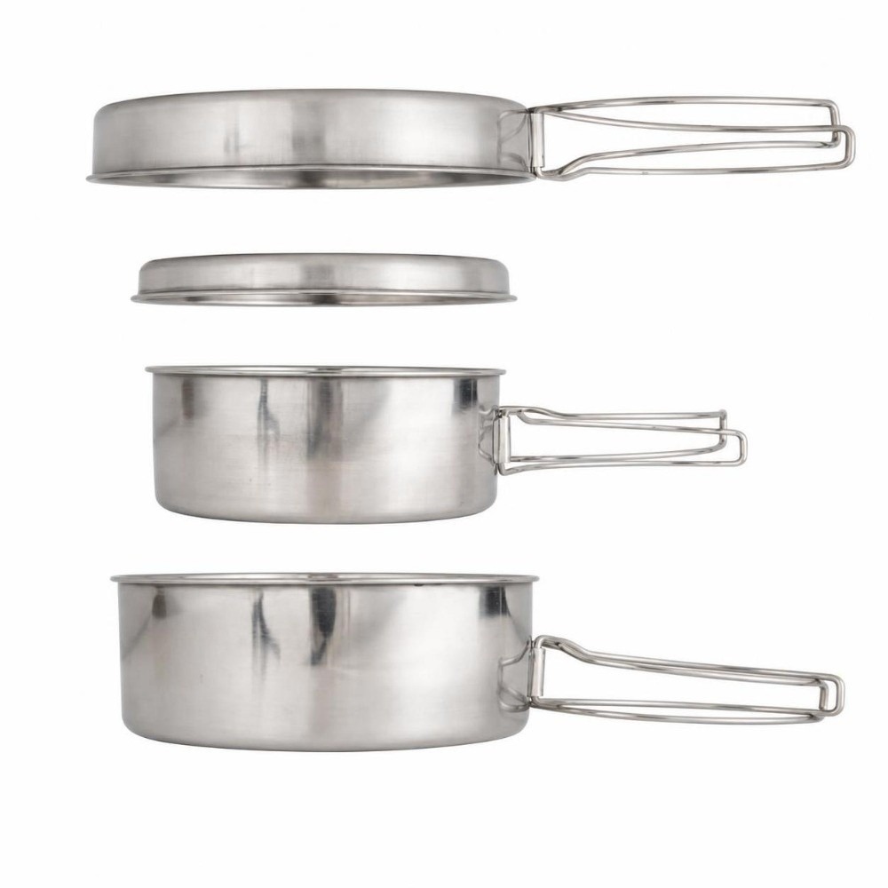 4 Pcs Stainless Steel Camping  - Camping Cooking Set For 4 review and price