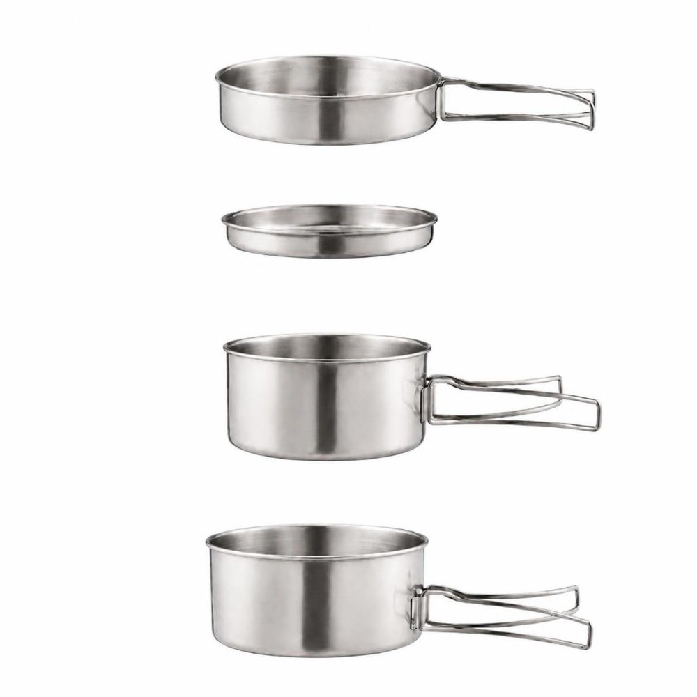 4 Pcs Stainless Steel Camping  - Camping Cooking Set For 4 review and price