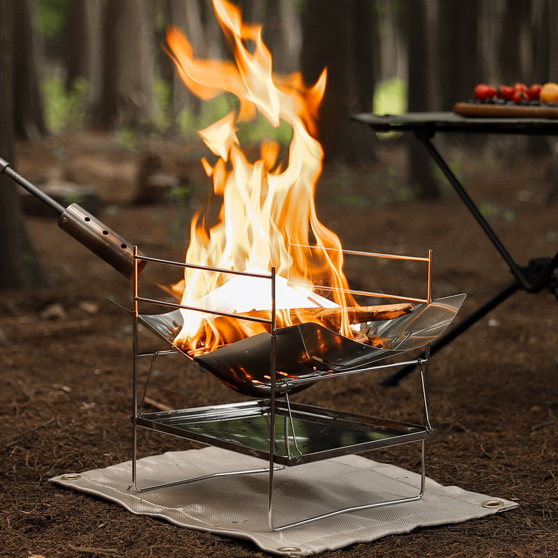 Wood Burning Camping Stove Por - Camping Cooking Fire Stove review and price